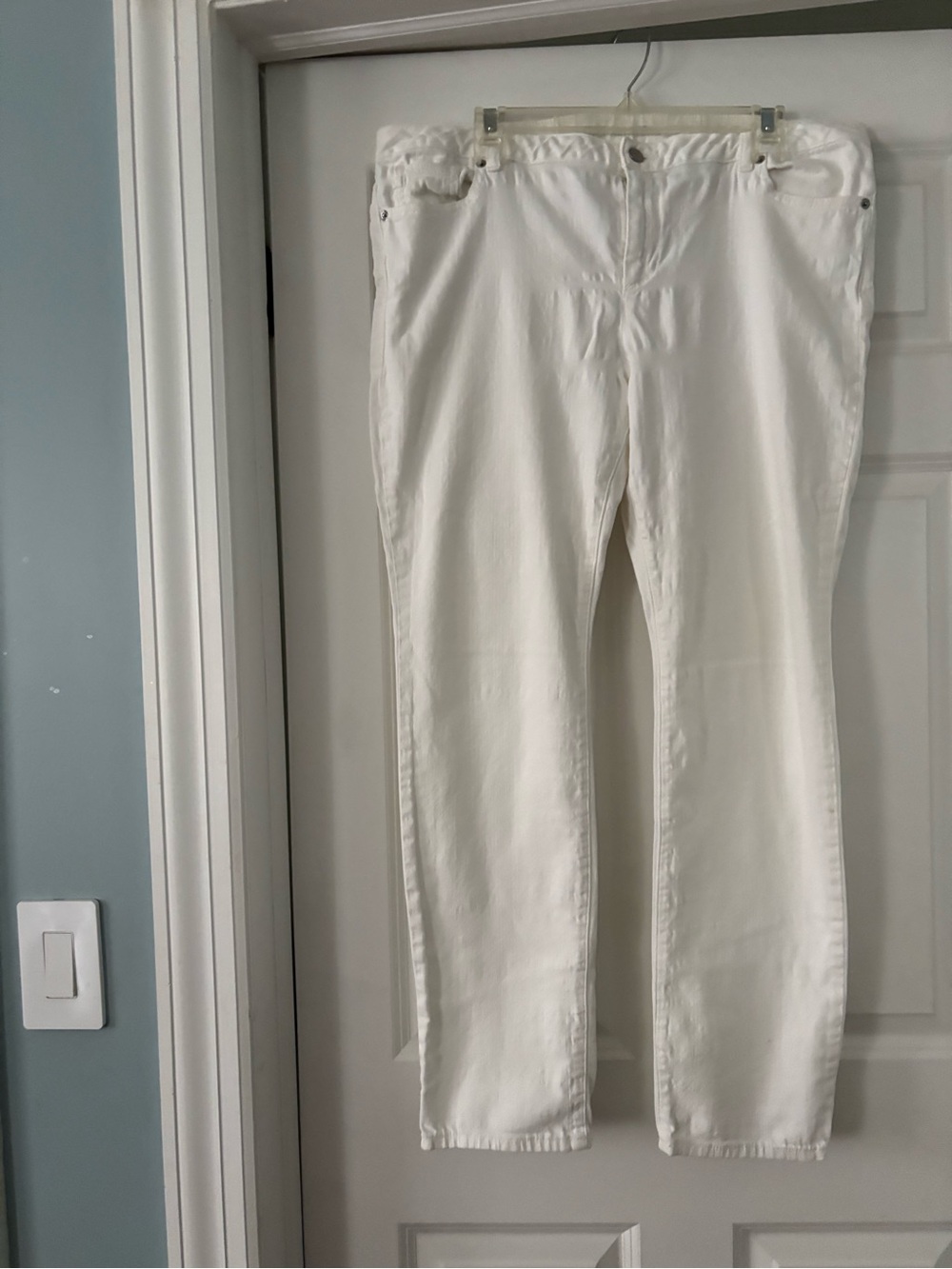 Michael Kors Women's Straight-Leg White Jeans
